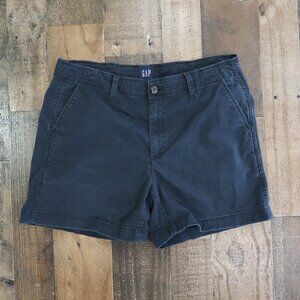 Gap Womans Size 14 Faded Black Chino Style Shorts